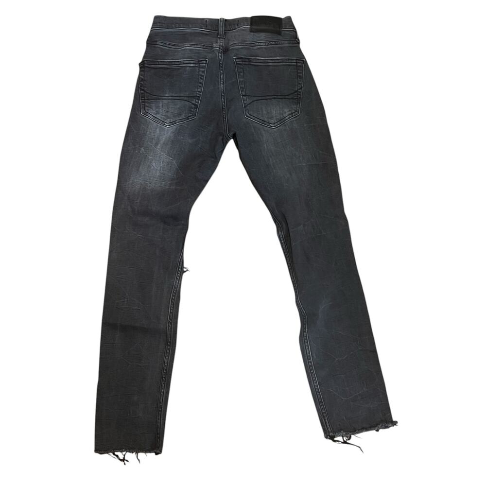 Hollister Distressed Jeans Mens Size 28x30 Staked Skinny Advanced Stretch Black - Picture 3 of 6